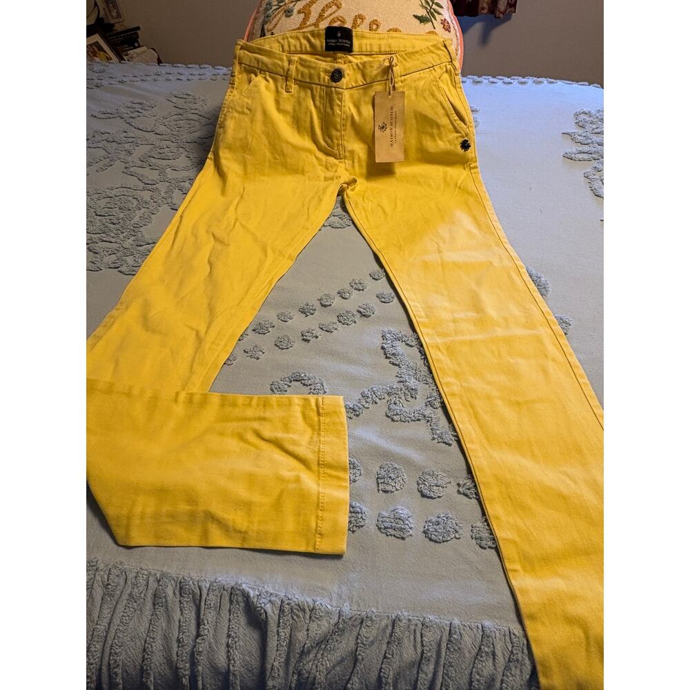 Yellow Madison Scotch Skinny Chinos
